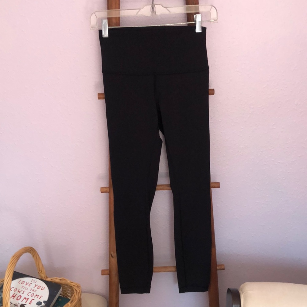 Black high rise leggings